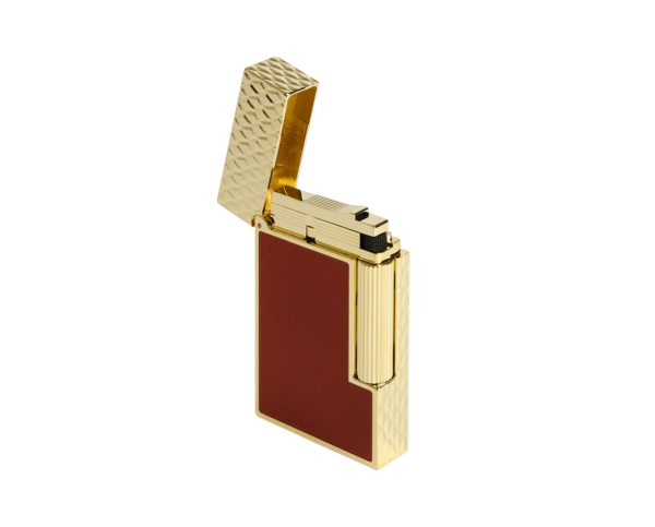 S.T Dupont Burgandy and Golden Dragon Scales Lighter