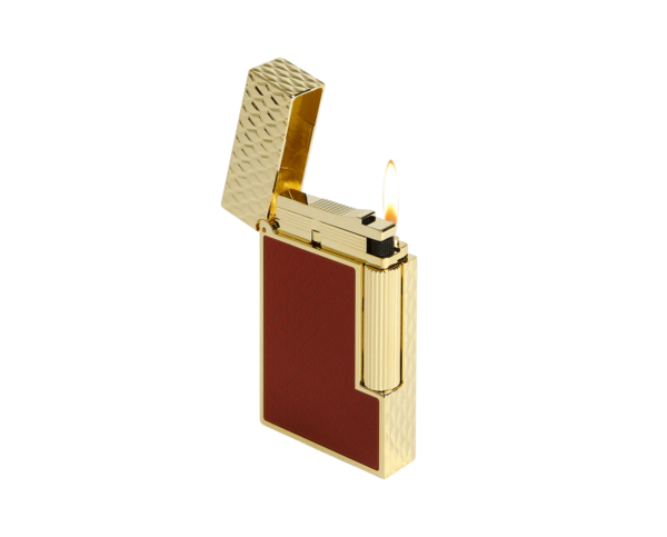 S.T Dupont Burgandy and Golden Dragon Scales Lighter