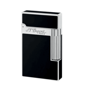 S.T. Dupont Ligne 2 Natural Black Lacquer Palladium Finish Lighter