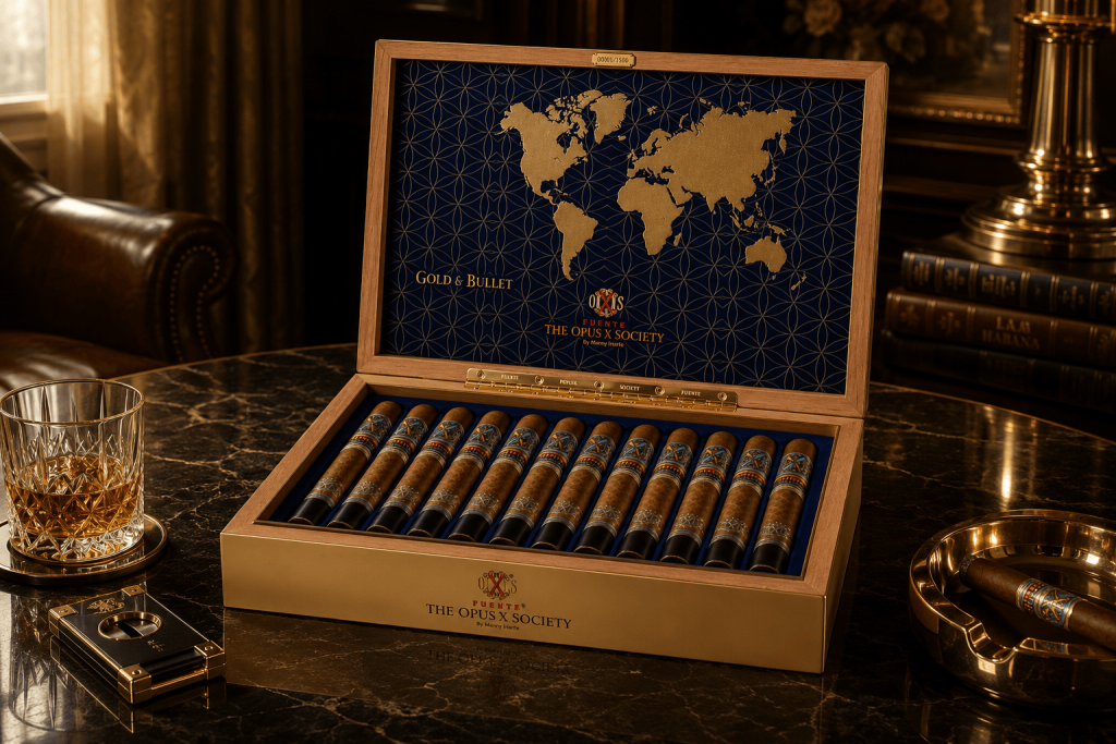 Opus X Society Gold & Bullet Opened Box